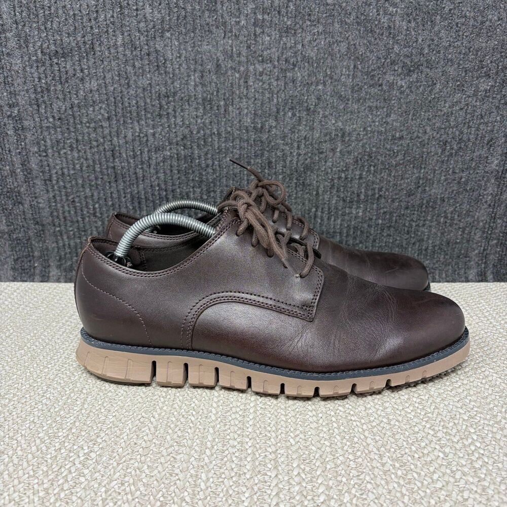 Cole Haan Zerogrand Remastered Plain Toe Oxfords Brown Leather Men’s 10 C41428